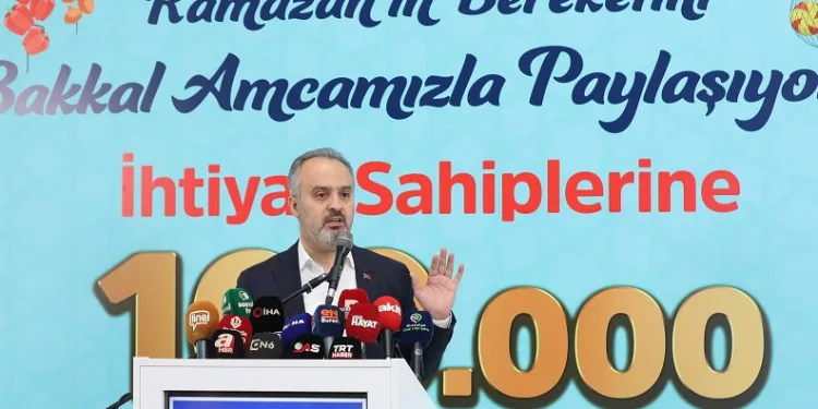 Bursa’da 100 bin ramazan yardım çeki dağıtılacak