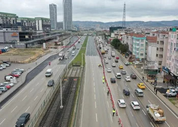 Bursa Mudanya yolunda ray mesaisi başladı