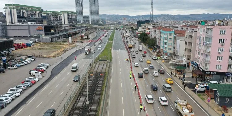 Bursa Mudanya yolunda ray mesaisi başladı