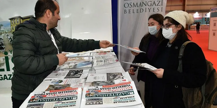 Osmangazi yayınlarına fuarda büyük ilgi