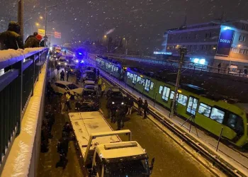 Bursa’da zincirleme kaza! 11 araç birbirine girdi