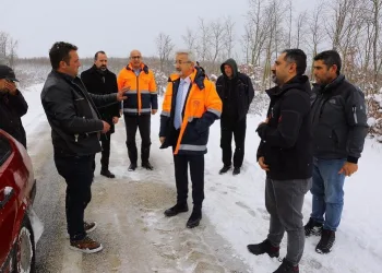 Nilüfer’de kar çalışmaları yerinde denetlendi