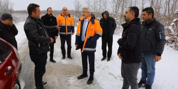 Nilüfer’de kar çalışmaları yerinde denetlendi