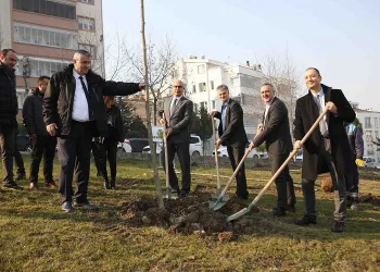 Bursa Nilüfer’de fidanlar toprakla buluştu