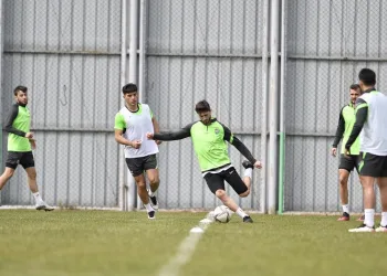 Bursaspor taktik antrenman yaptı
