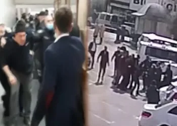 Bursa’da önce adliye sonra dışarıda ortalık karıştı
