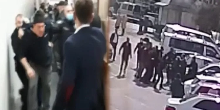 Bursa’da önce adliye sonra dışarıda ortalık karıştı