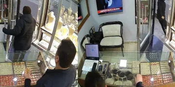 Kuyumcuyu soyan şüpheli saniye saniye görüntülendi