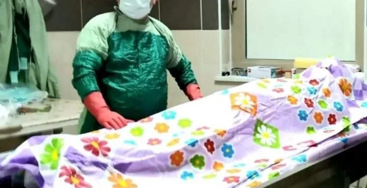 Morgda cenazeyle ‘görevimizin başındayız’ paylaşımı yaptı