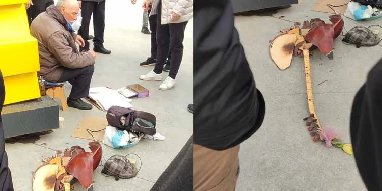 Bursa’da laf atma tartışmasında sazı kırıldı