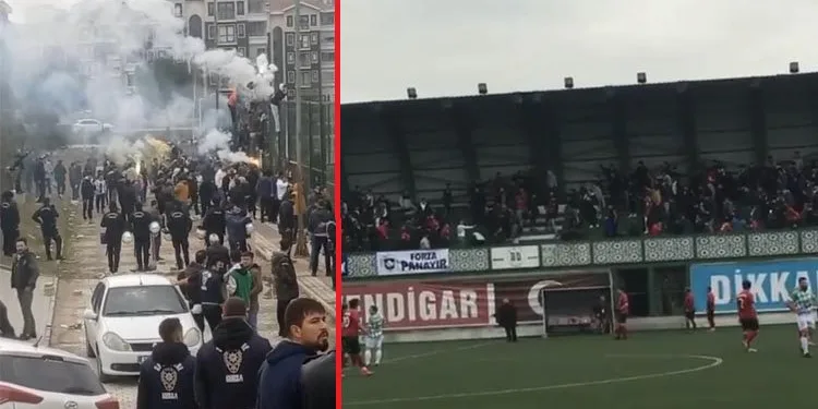 Bursa’da amatör maçta çıkan kavgayı polis ayırdı
