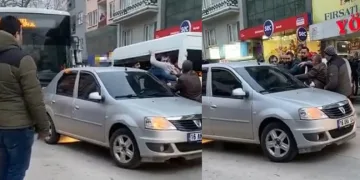 Bursa’da yol verme kavgası!