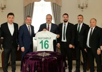 Bursaspor yönetiminden Vali Canbolat’a ziyaret