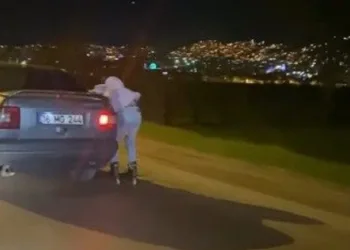 Bursa’da patenli gencin tehlikeli yolculuğu