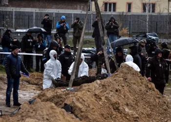 Toplu mezardaki cansız bedenler çıkartıldı