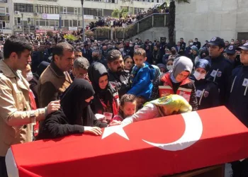 Bursa’da şehit memur için tören