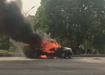 Bursa’da LPG’li araç alev topuna döndü