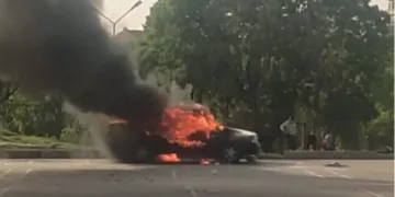Bursa’da LPG’li araç alev topuna döndü