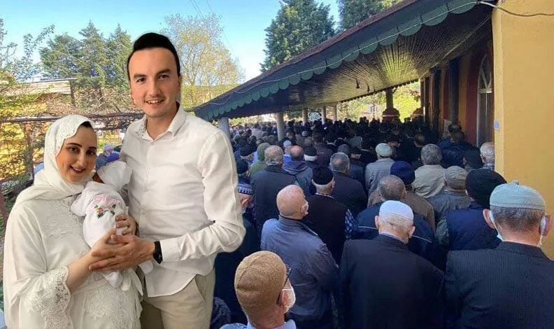 Bursa’da acı veda! Akyel’in eşi toprağa verildi