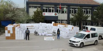Ankara’da kaçak 10 milyon 500 bin makaron ele geçirildi
