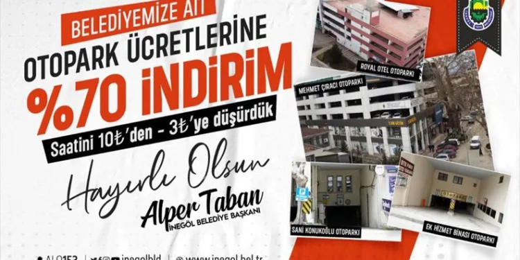 İnegöl Belediyesi’nden otopark çağrısı