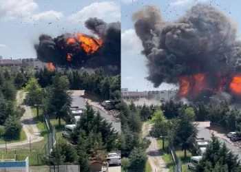 Tuzla’daki fabrikada patlama anı kamerada