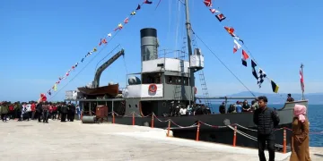 Nusret Mayın Gemisi Mudanya’ya demir attı