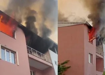 Bursa’da cinnet getiren adam evini ateşe verdi