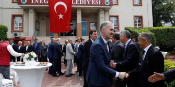 İnegöl protokolü bayramda bir araya geldi