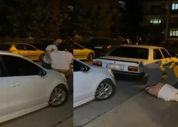 Darp edilen kadını vatandaşlar kurtardı