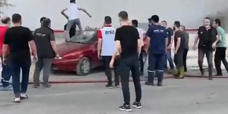 Bursa’daki fabrika yangınından yeni görüntüler