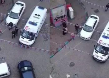 Bursa’da ambulansa binmemek için direndi
