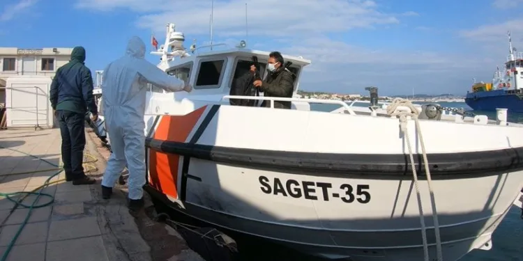 Ayvalık’ta 34 göçmen yakalandı