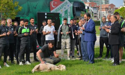 Bursaspor, Bandırma yolcuğu öncesi kurban kesti