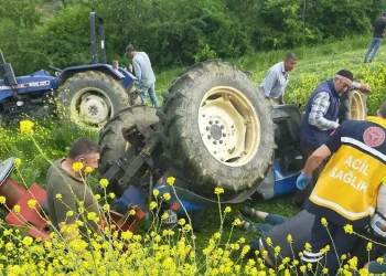Bursa’da traktör devrildi: 1 ölü