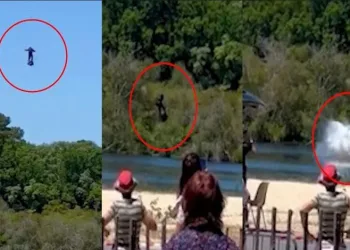 Uçan adam Zapata göle çakıldı