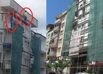 Bursa’da iskeleden düşen işçi yaralandı