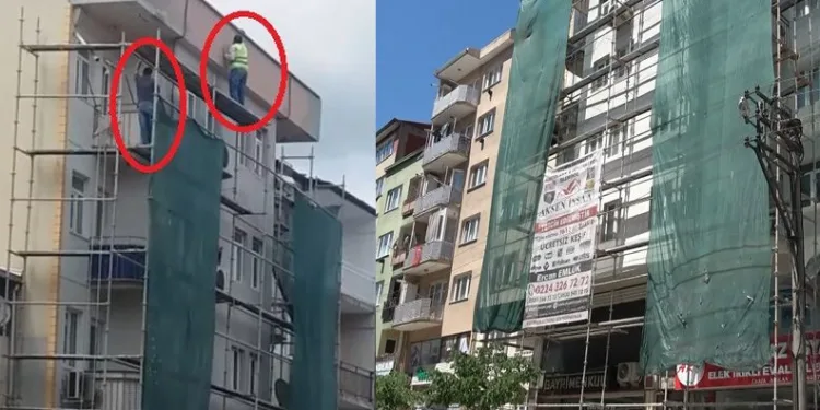 Bursa’da iskeleden düşen işçi yaralandı