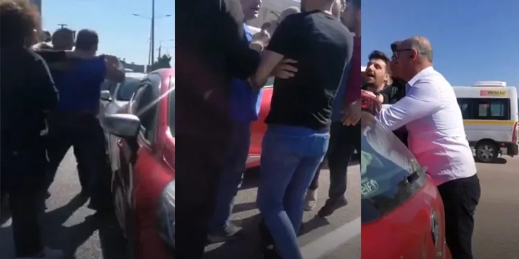 Bursa’da trafikte başlayan tartışma kavgaya döndü