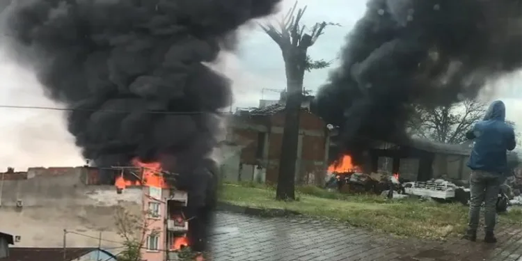 Bursa’da sabah saatlerinde yangın paniği