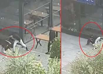 Bursa’da kadına şiddet! Yere düştü, vurmaya devam etti