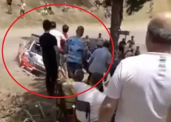 Bursa’daki ralli yarışında facia teğet geçti