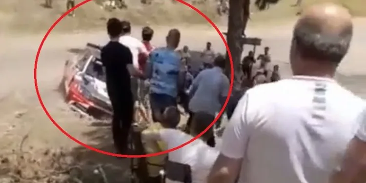 Bursa’daki ralli yarışında facia teğet geçti