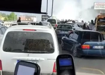 Bursa-Mudanya yolunda trafik kilitlendi