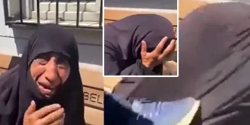 Suriyeli yaşlı kadına tekmeli saldırı