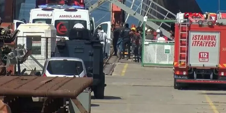 Tuzla tersanesindeki gemide karbondioksit sızıntısı
