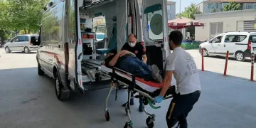 Bursa’da makineye sıkışan işçi yaralandı