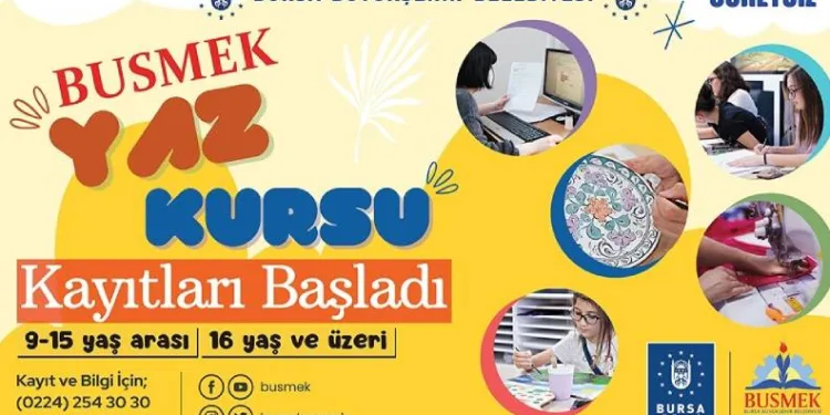BUSMEK’te ücretsiz yaz kursları başlıyor