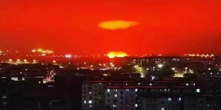 Gökyüzünde kaydedilen görüntüler panik yarattı
