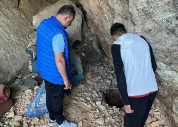 Bursa’da mağarada şoke eden görüntü!